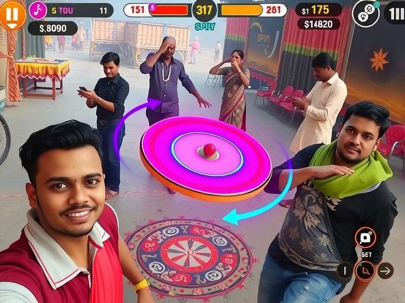 Indian players enjoying Supreme Spin Virtuoso during festival event